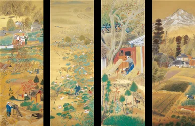 Die Vororte von Kyoto im Laufe der Jahreszeiten